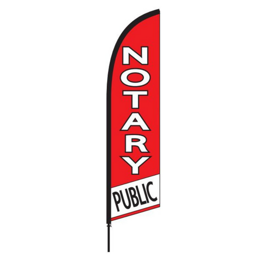 Notary Service Feather Flag